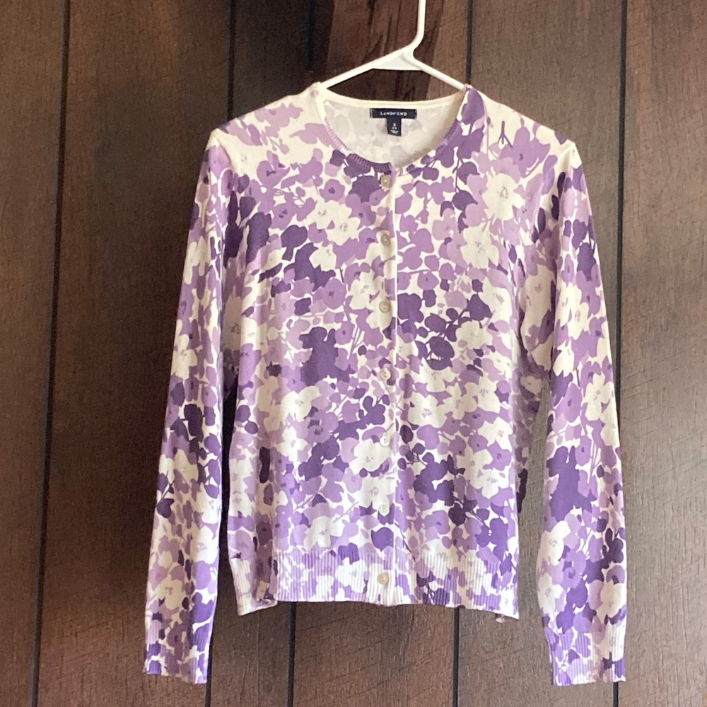 🪷NWOT🪷 Lands’ End Supima Cotton Sweater, Size S (6-8)